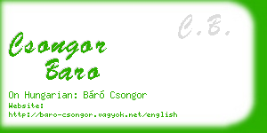 csongor baro business card